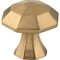 Jeffrey Alexander 1-1/4" Overall Length Satin Bronze Octagonal Wheeler Cabinet Knob 678SBZ - alternate 1
